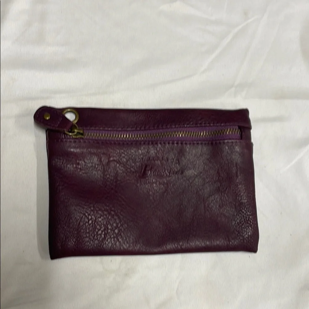 G.H. Bass‎ & Co. Purple Pouch with Textured Finish